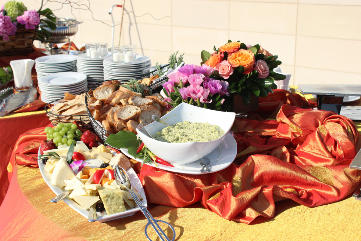 Edamame Hummus Buffet